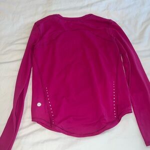 lululemon athletica Women's Pink Long Sleeve Top
